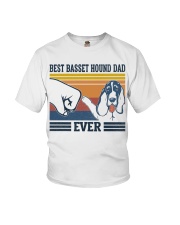 Basset Hound Dad Ever Youth T-Shirt tile
