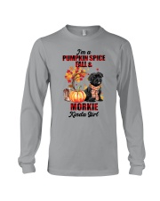 Pumpkin Girl - BLACK Morkie Long Sleeve Tee tile