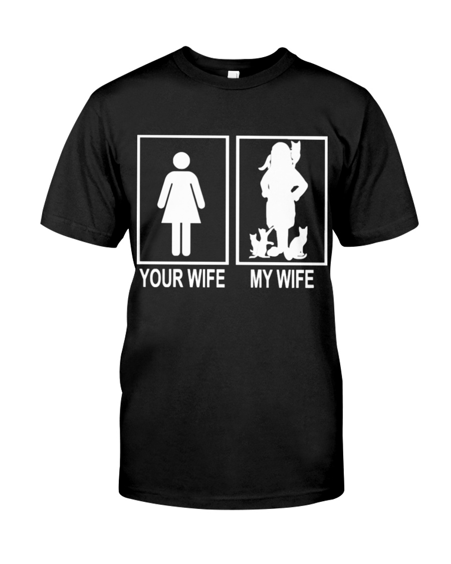 MY WIFE LOVE CATS Classic T-Shirt