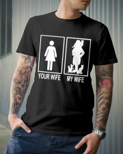 MY WIFE LOVE CATS Classic T-Shirt lifestyle-mens-crewneck-front-6