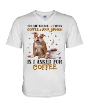 The Difference - Old English Bulldog V-Neck T-Shirt tile