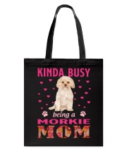 Kinda Busy - GOLD Morkie Tote Bag tile