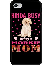 Kinda Busy - GOLD Morkie Phone Case tile