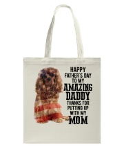 Father Day - Ruby Cavalier King Charles Spaniel Tote Bag tile