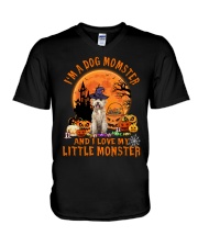 Monster - Goldendoodle 1 V-Neck T-Shirt tile