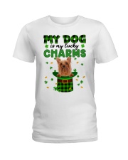 Lucky Charm - Silky Terrier Ladies T-Shirt tile