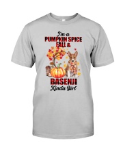 Pumpkin Girl - Basenji Classic T-Shirt front
