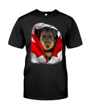 Canada Flag - Airedale Terrier Classic T-Shirt front