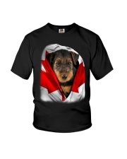 Canada Flag - Airedale Terrier Youth T-Shirt tile