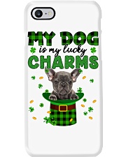 Lucky Charm - Grey French Bulldog Phone Case tile