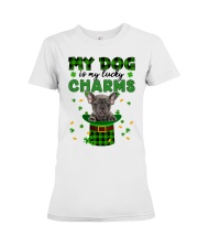 Lucky Charm - Grey French Bulldog Premium Fit Ladies Tee tile
