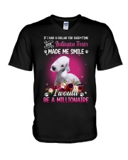 Millionaire - Bedlington Terrier V-Neck T-Shirt tile