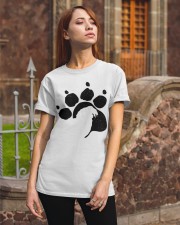 Dog Foot - Tibetan Spaniel Classic T-Shirt apparel-classic-tshirt-lifestyle-06