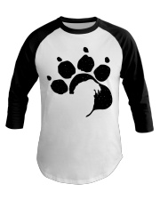 Dog Foot - Tibetan Spaniel Baseball Tee tile