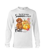 Into Fall - RED Toy Poodle Long Sleeve Tee tile