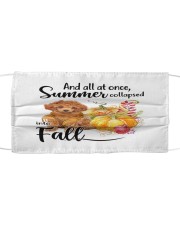 Into Fall - RED Toy Poodle Mask tile