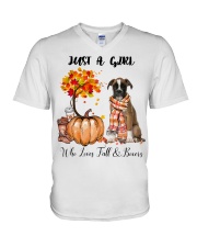 Fall And - Boxer V-Neck T-Shirt tile