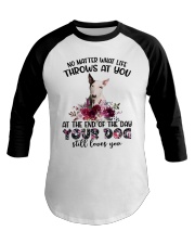 At The End - Bull Terrier 2 Baseball Tee tile