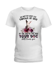 At The End - Bull Terrier 2 Ladies T-Shirt tile