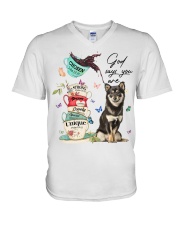 Chosen - Shiba Inu 3 V-Neck T-Shirt tile