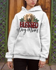Blessed Dog Mom - CREAM Lng-haired Dachshund Hooded Sweatshirt apparel-hooded-sweatshirt-lifestyle-03