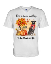 Thankful For - American Pitbull Terrier 1 V-Neck T-Shirt tile