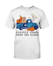 Blue Car - Great Pyrenees 1 Classic T-Shirt front
