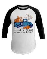 Blue Car - Great Pyrenees 1 Baseball Tee tile