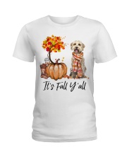 It is Fall - Goldendoodle 2 Ladies T-Shirt tile