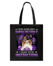 Instructions - Japanese Chin 1 Tote Bag tile