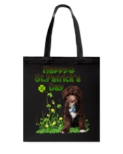 Gold Grass - CHOCOLATE goldendoodle Tote Bag tile