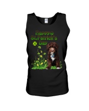 Gold Grass - CHOCOLATE goldendoodle Unisex Tank tile
