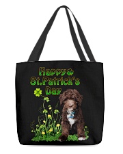 Gold Grass - CHOCOLATE goldendoodle All-Over Tote tile
