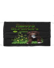 Gold Grass - CHOCOLATE goldendoodle Mask tile