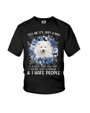 Hate People - Samoyed Youth T-Shirt tile