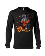 Autumn Leaves Scraf Dachshund 2 Long Sleeve Tee tile