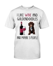 Three People - CHOCOLATE goldendoodle Premium Fit Mens Tee tile