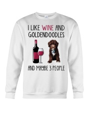 Three People - CHOCOLATE goldendoodle Crewneck Sweatshirt tile