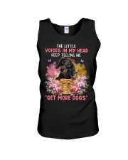 The Little - BLACK Dachshund Unisex Tank tile
