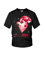 Valentine Balloon - Flat-coated Retriever Youth T-Shirt tile