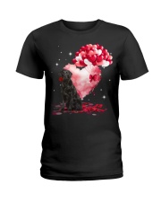 Valentine Balloon - Flat-coated Retriever Ladies T-Shirt tile