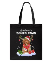 Santa Reindeer - Miniature Poodle Tote Bag tile