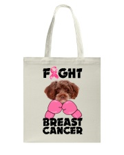 Fight Cancer - RED Schnoodle Tote Bag tile