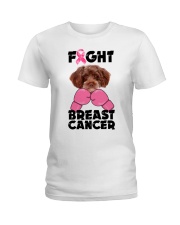 Fight Cancer - RED Schnoodle Ladies T-Shirt tile