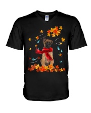 Flying Scarf - Belgian Shepherd V-Neck T-Shirt tile