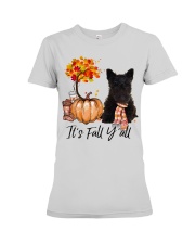 It is Fall - Scottish Terrier Premium Fit Ladies Tee tile