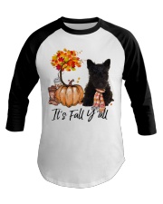 It is Fall - Scottish Terrier Baseball Tee tile
