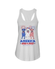 American Independence Day Boxer Ladies Flowy Tank tile