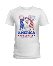 American Independence Day Boxer Ladies T-Shirt tile