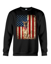 Belgian Malinois - American Flag Crewneck Sweatshirt tile